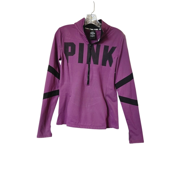 Victoria's Secret PINK Black and Purple Top - Picture 2 of 9